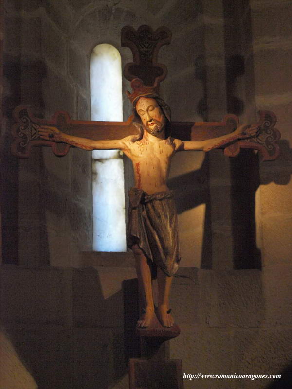 CRISTO ROMÁNICO DE CUATRO CLAVOS